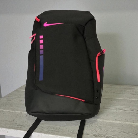 Nike Black and Pink Men's Backpack - Picture 1 of 9